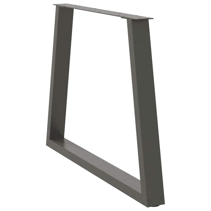 Picioare de masă în formă de V, 3 buc., antracit, 100x(72-73,3) cm, oțel WALTI
