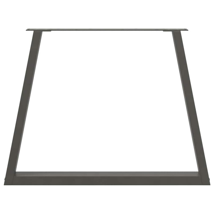 Picioare de masă în formă de V, 3 buc., antracit, 100x(72-73,3) cm, oțel WALTI