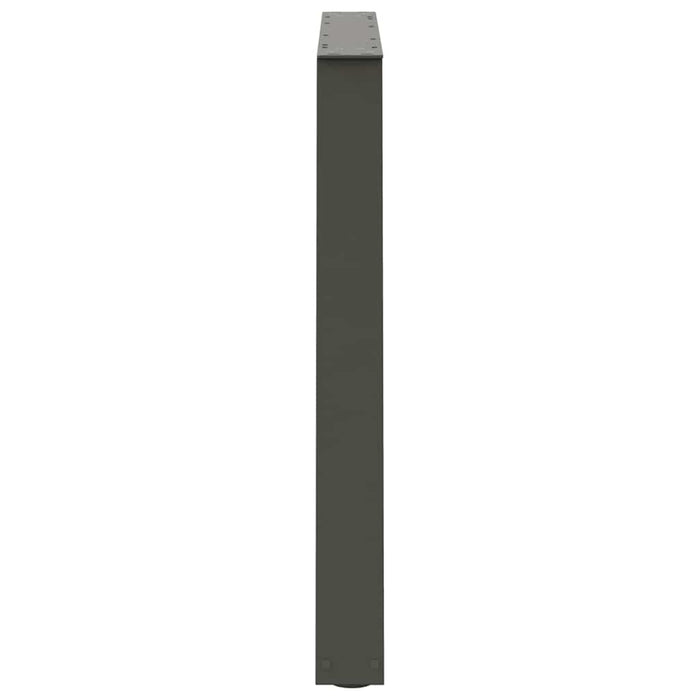 Picioare de masă în formă de V, 3 buc., antracit, 100x(72-73,3) cm, oțel WALTI