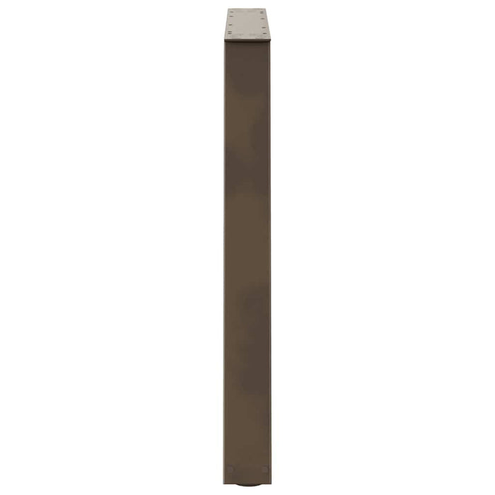 Picioare de masă în formă de V, 3 buc., oțel natural, 100 x (72-73,3) cm WALTI