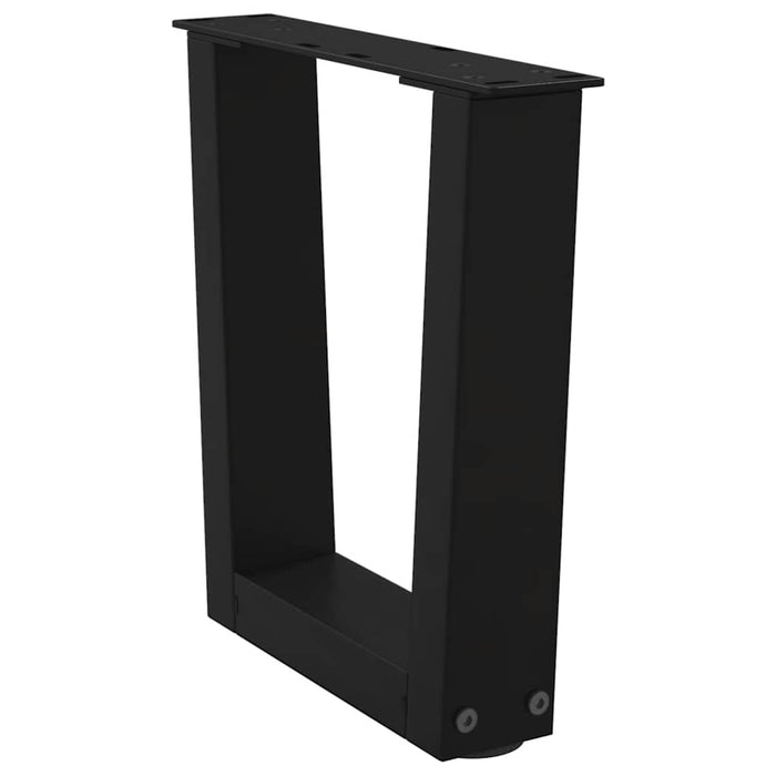 Picioare pentru măsuță de cafea în formă de V, 2 buc., negru, 30x(30-31,3) cm, oțel WALTI