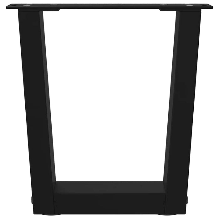 Picioare pentru măsuță de cafea în formă de V, 2 buc., negru, 30x(30-31,3) cm, oțel WALTI