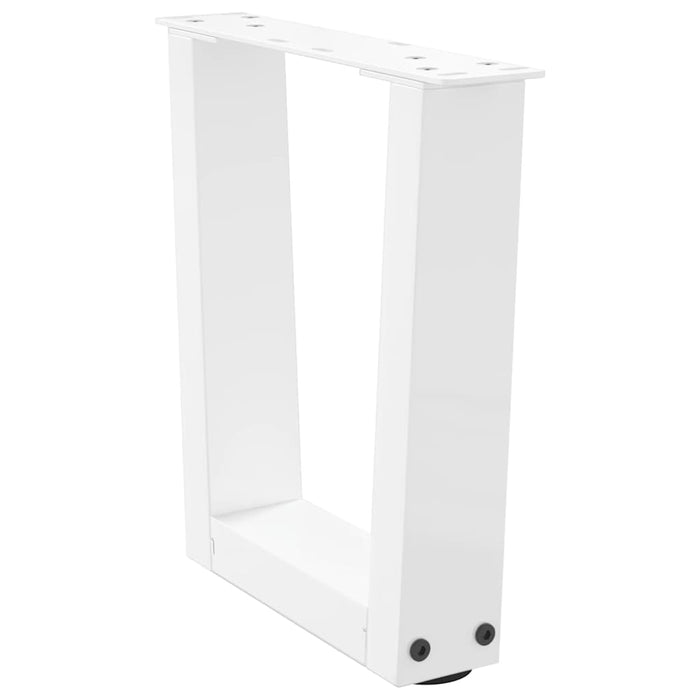 Picioare pentru măsuță de cafea în formă de V, 2 buc., alb, 30x(30-31,3) cm, oțel WALTI