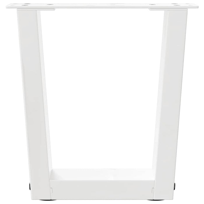 Picioare pentru măsuță de cafea în formă de V, 2 buc., alb, 30x(30-31,3) cm, oțel WALTI