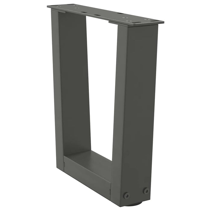 Picioare pentru măsuță de cafea în formă de V, 2 buc., antracit, 30x(30-31,3) cm, oțel WALTI