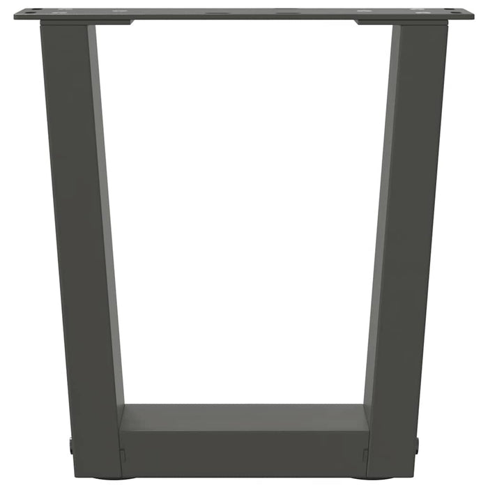 Picioare pentru măsuță de cafea în formă de V, 2 buc., antracit, 30x(30-31,3) cm, oțel WALTI