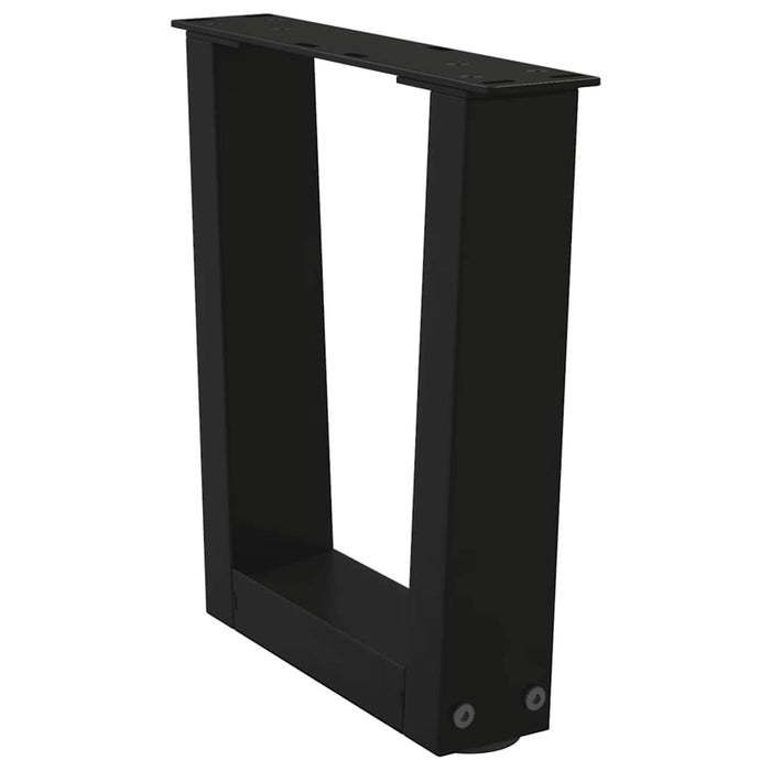 Picioare pentru măsuță de cafea în formă de V, 2 buc., negru, 40x(30-31,3) cm, oțel WALTI