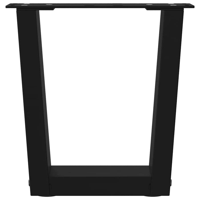 Picioare pentru măsuță de cafea în formă de V, 2 buc., negru, 40x(30-31,3) cm, oțel WALTI