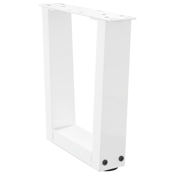 Picioare pentru măsuță de cafea în formă de V, 2 buc., alb, 40x(30-31,3) cm, oțel WALTI