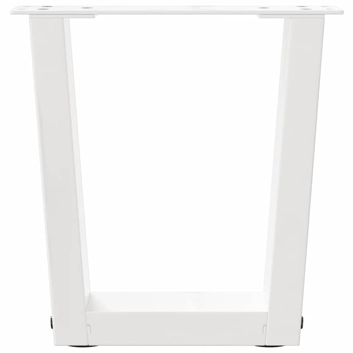 Picioare pentru măsuță de cafea în formă de V, 2 buc., alb, 40x(30-31,3) cm, oțel WALTI