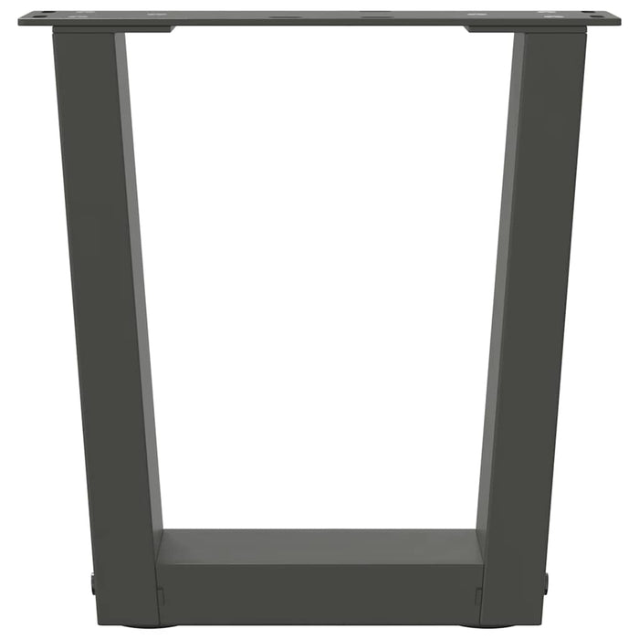 Picioare pentru măsuță de cafea în formă de V, 2 buc., antracit, 40x(30-31,3) cm, oțel - WALTI WALTI