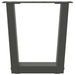 Picioare pentru măsuță de cafea în formă de V, 2 buc., antracit, 40x(30-31,3) cm, oțel - WALTI WALTI