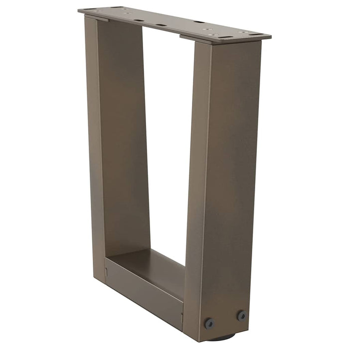 Picioare pentru măsuță de cafea în formă de V, 2 buc., oțel natural, 40x(30-31,3) cm WALTI