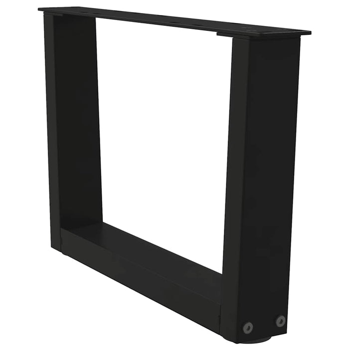 Picioare pentru măsuță de cafea în formă de V, 2 buc., negru, 50x(30-31,3) cm, oțel WALTI