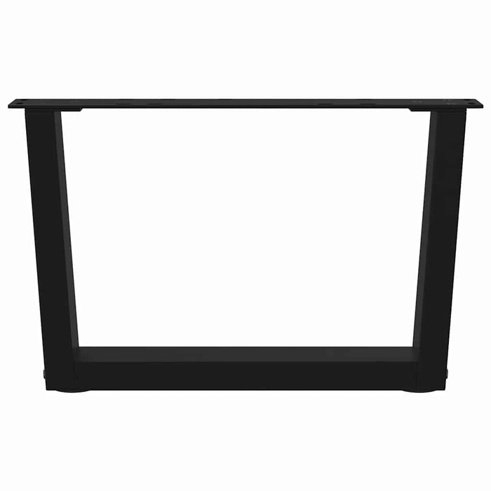 Picioare pentru măsuță de cafea în formă de V, 2 buc., negru, 50x(30-31,3) cm, oțel WALTI