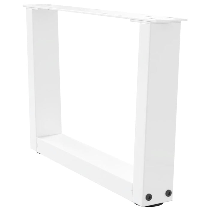 Picioare pentru măsuță de cafea în formă de V, 2 buc., alb, 50x(30-31,3) cm, oțel WALTI