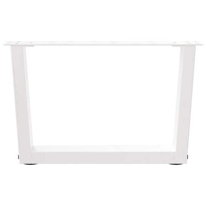Picioare pentru măsuță de cafea în formă de V, 2 buc., alb, 50x(30-31,3) cm, oțel WALTI