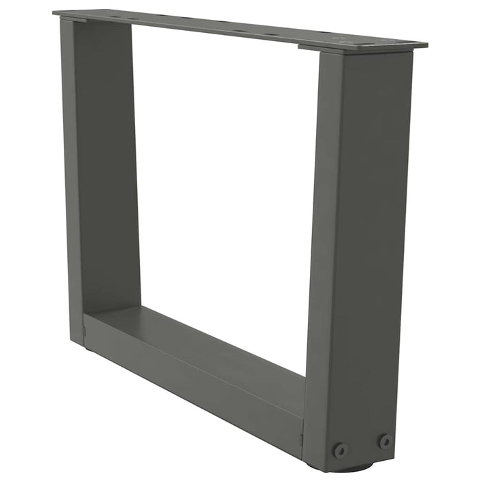 Picioare pentru măsuță de cafea în formă de V, 2 buc., antracit, 50x(30-31,3) cm, oțel WALTI