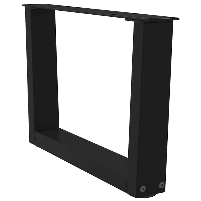 Picioare pentru măsuță de cafea în formă de V, 2 buc., negru, 60x(30-31,3) cm, oțel WALTI