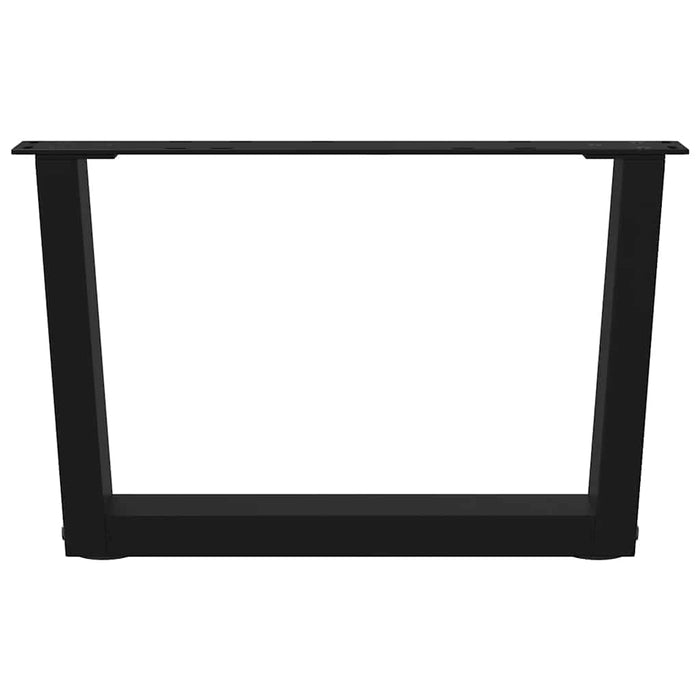 Picioare pentru măsuță de cafea în formă de V, 2 buc., negru, 60x(30-31,3) cm, oțel WALTI