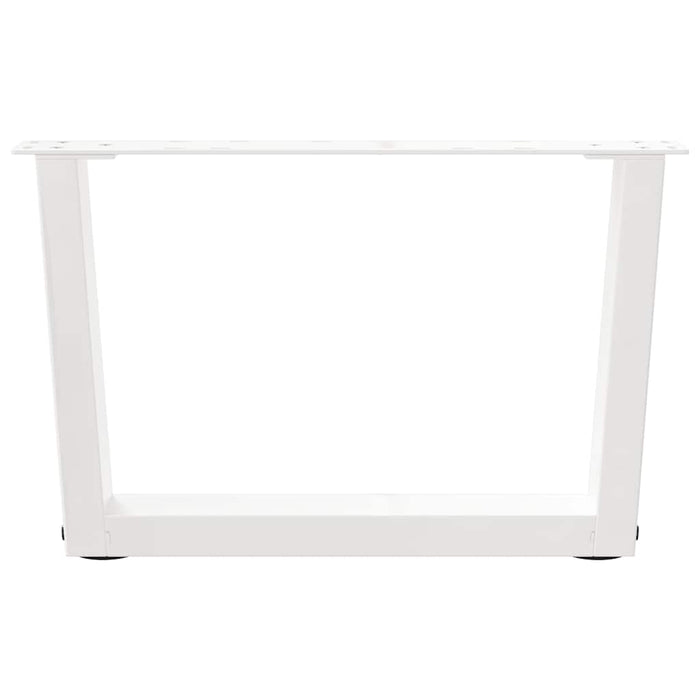 Picioare pentru măsuță de cafea în formă de V, 2 buc., alb, 60x(30-31,3) cm, oțel WALTI