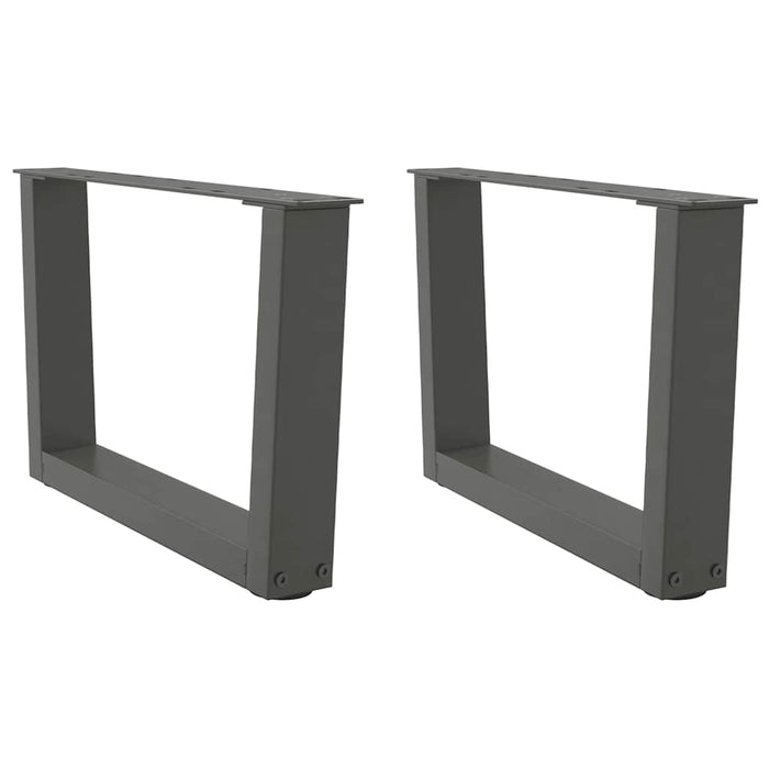 Picioare pentru măsuță de cafea în formă de V, 2 buc., antracit, 60x(30-31,3) cm, oțel WALTI