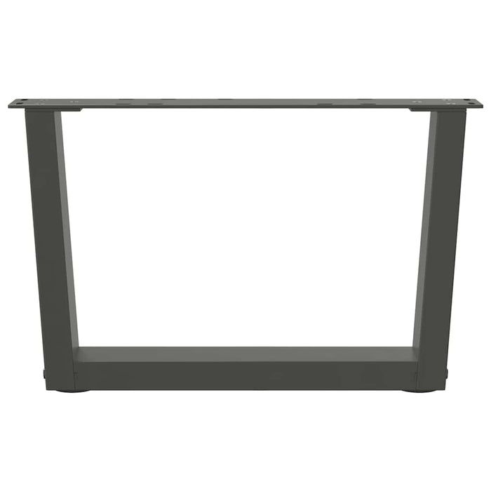 Picioare pentru măsuță de cafea în formă de V, 2 buc., antracit, 60x(30-31,3) cm, oțel WALTI