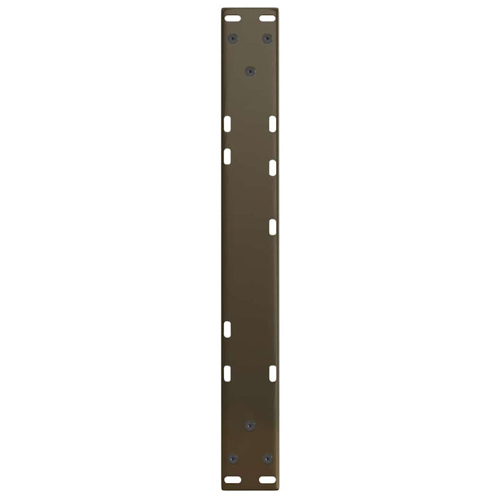 Picioare pentru măsuță de cafea în formă de V, 2 buc., oțel natural, 60 x (30-31,3) cm WALTI