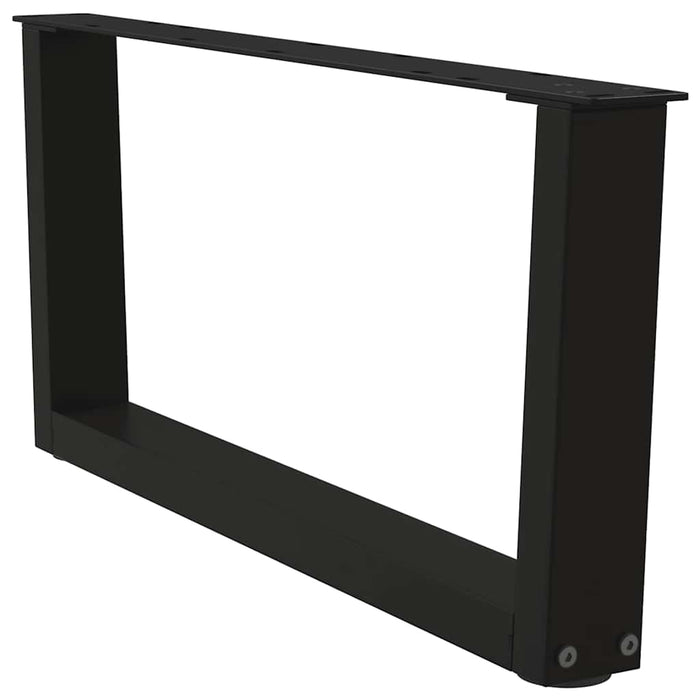 Picioare pentru măsuță de cafea în formă de V, 2 buc., negru, 70x(30-31,3) cm, oțel WALTI