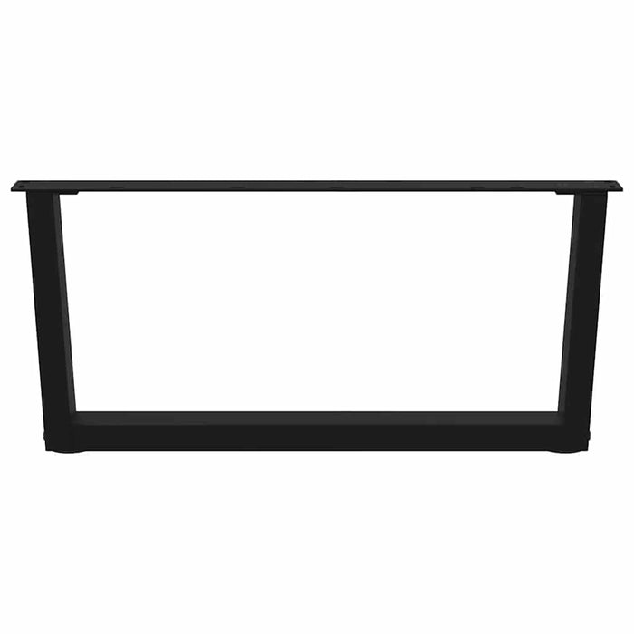 Picioare pentru măsuță de cafea în formă de V, 2 buc., negru, 70x(30-31,3) cm, oțel WALTI