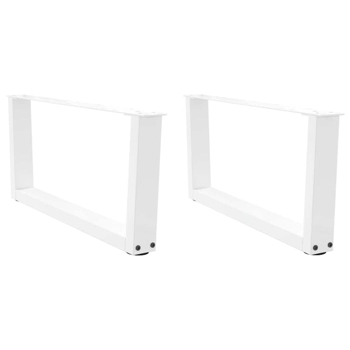 Picioare pentru măsuță de cafea în formă de V, 2 buc., alb, 70x(30-31,3) cm, oțel WALTI