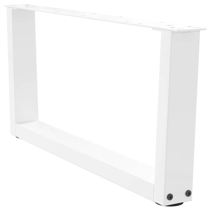 Picioare pentru măsuță de cafea în formă de V, 2 buc., alb, 70x(30-31,3) cm, oțel WALTI