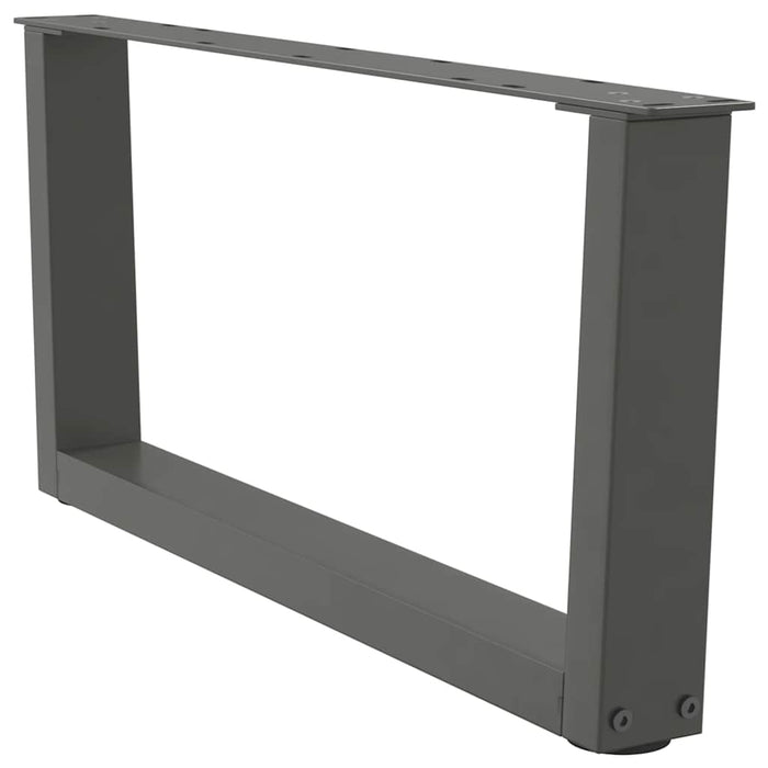 Picioare pentru măsuță de cafea în formă de V, 2 buc., antracit, 70x(30-31,3) cm, oțel WALTI