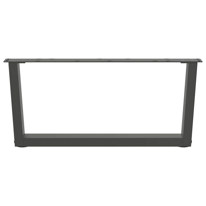 Picioare pentru măsuță de cafea în formă de V, 2 buc., antracit, 70x(30-31,3) cm, oțel WALTI