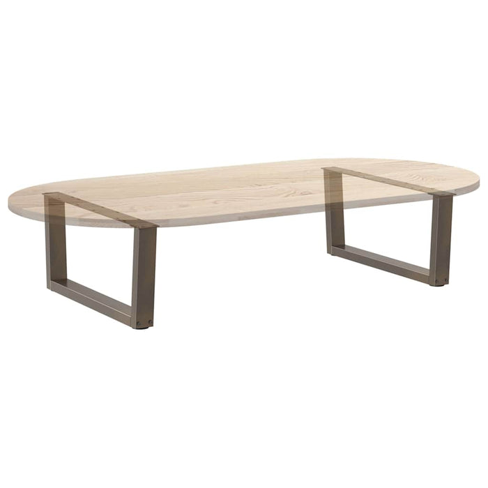 Picioare pentru măsuță de cafea în formă de V, 2 buc., oțel natural, 70x(30-31,3) cm WALTI