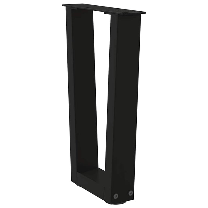 Picioare pentru măsuță de cafea în formă de V, 2 buc., negru, 28x (42-43,3) cm, oțel WALTI