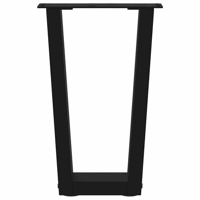 Picioare pentru măsuță de cafea în formă de V, 2 buc., negru, 28x (42-43,3) cm, oțel WALTI