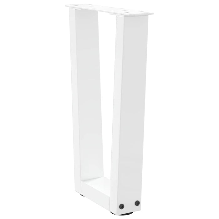 Picioare pentru măsuță de cafea în formă de V, 2 buc., alb, 28x (42-43,3) cm, oțel WALTI