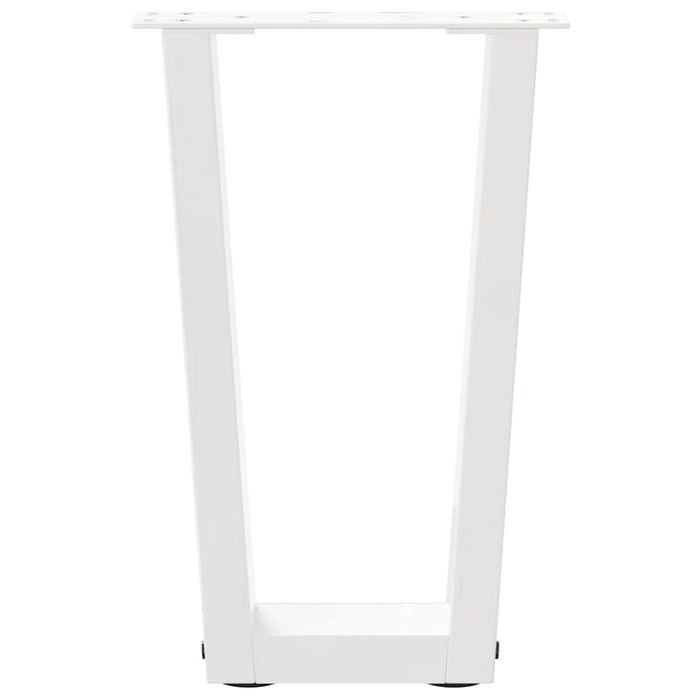 Picioare pentru măsuță de cafea în formă de V, 2 buc., alb, 28x (42-43,3) cm, oțel WALTI