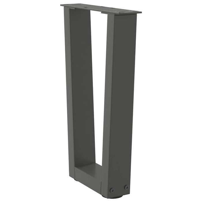 Picioare pentru măsuță de cafea în formă de V, 2 buc., antracit, 28x(42-43,3) cm, oțel WALTI