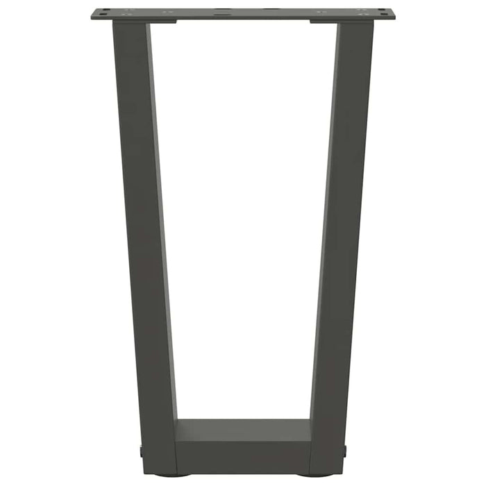 Picioare pentru măsuță de cafea în formă de V, 2 buc., antracit, 28x(42-43,3) cm, oțel WALTI