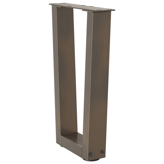 Picioare pentru măsuță de cafea în formă de V, 2 buc., oțel natural, 28 x (42-43,3) cm WALTI