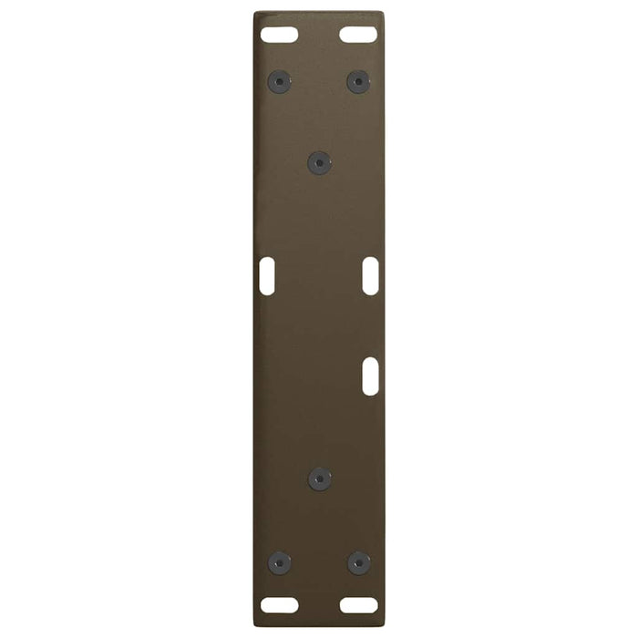 Picioare pentru măsuță de cafea în formă de V, 2 buc., oțel natural, 28 x (42-43,3) cm WALTI