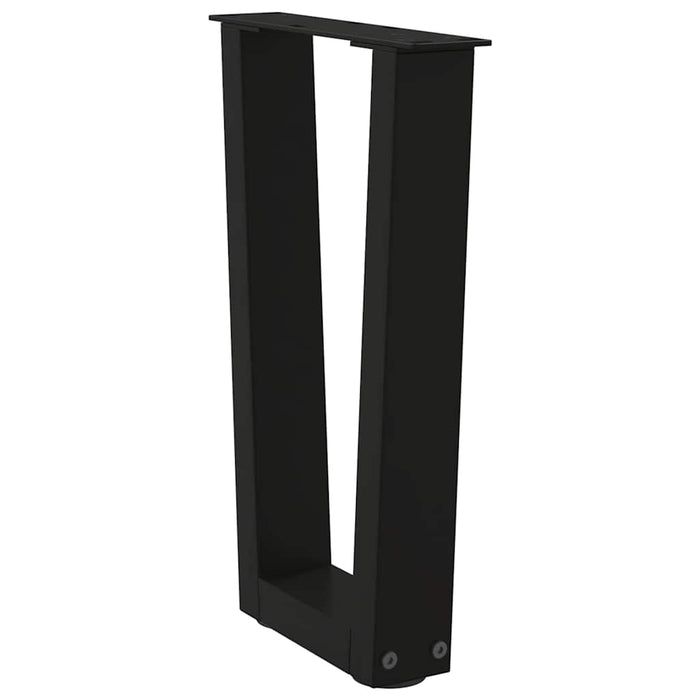 Picioare pentru măsuță de cafea în formă de V, 2 buc., negru, 38x (42-43,3) cm, oțel WALTI