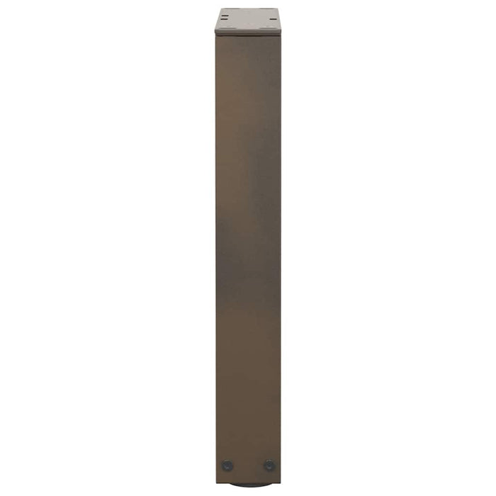 Picioare pentru măsuță de cafea în formă de V, 2 buc., oțel natural, 38x(42-43,3) cm WALTI