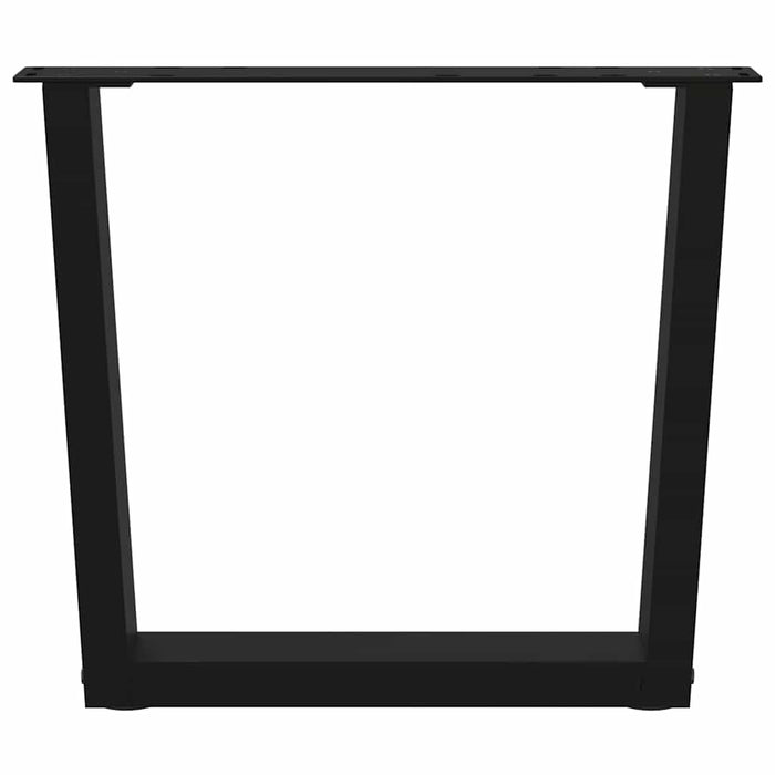 Picioare pentru măsuță de cafea în formă de V, 2 buc., negru, 50x(42-43,3) cm, oțel WALTI