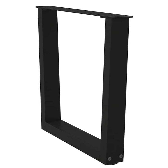 Picioare pentru măsuță de cafea în formă de V, 2 buc., negru, 50x(42-43,3) cm, oțel WALTI
