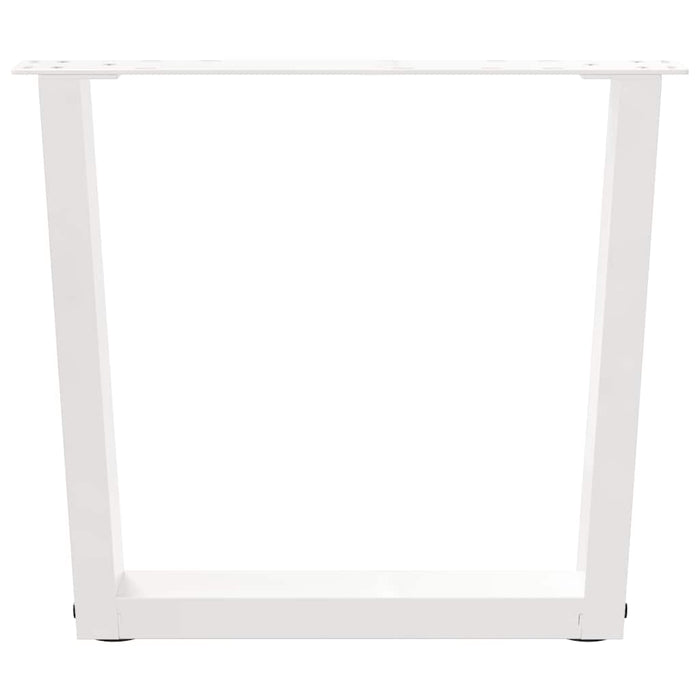 Picioare pentru măsuță de cafea în formă de V, 2 buc., alb, 50x(42-43,3) cm, oțel WALTI