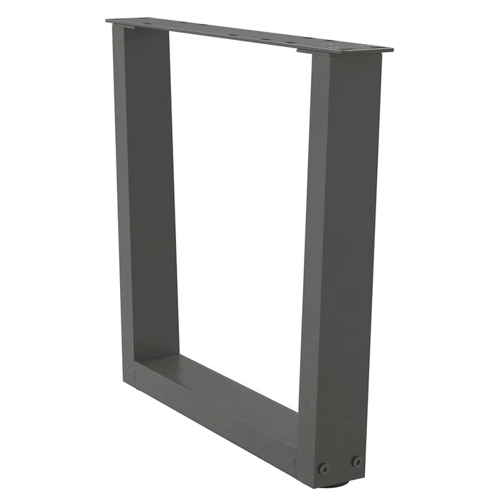Picioare pentru măsuță de cafea în formă de V, 2 buc., antracit, 50x(42-43,3) cm, oțel WALTI