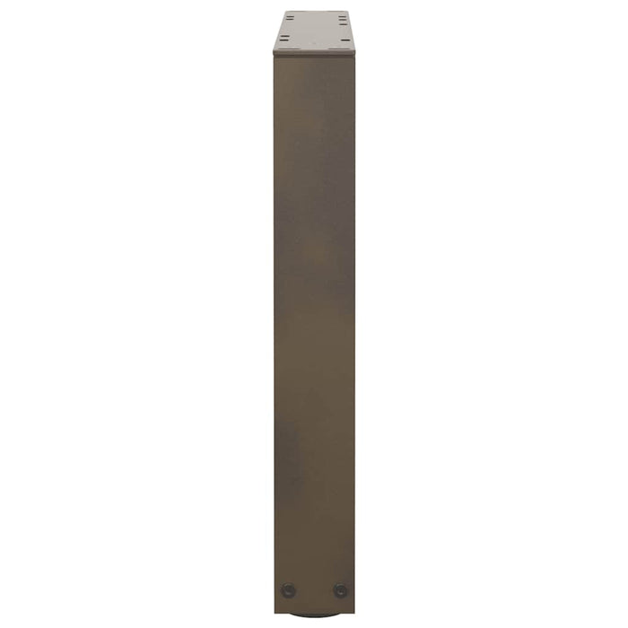 Picioare pentru măsuță de cafea în formă de V, 2 buc., oțel natural, 50x(42-43,3) cm WALTI